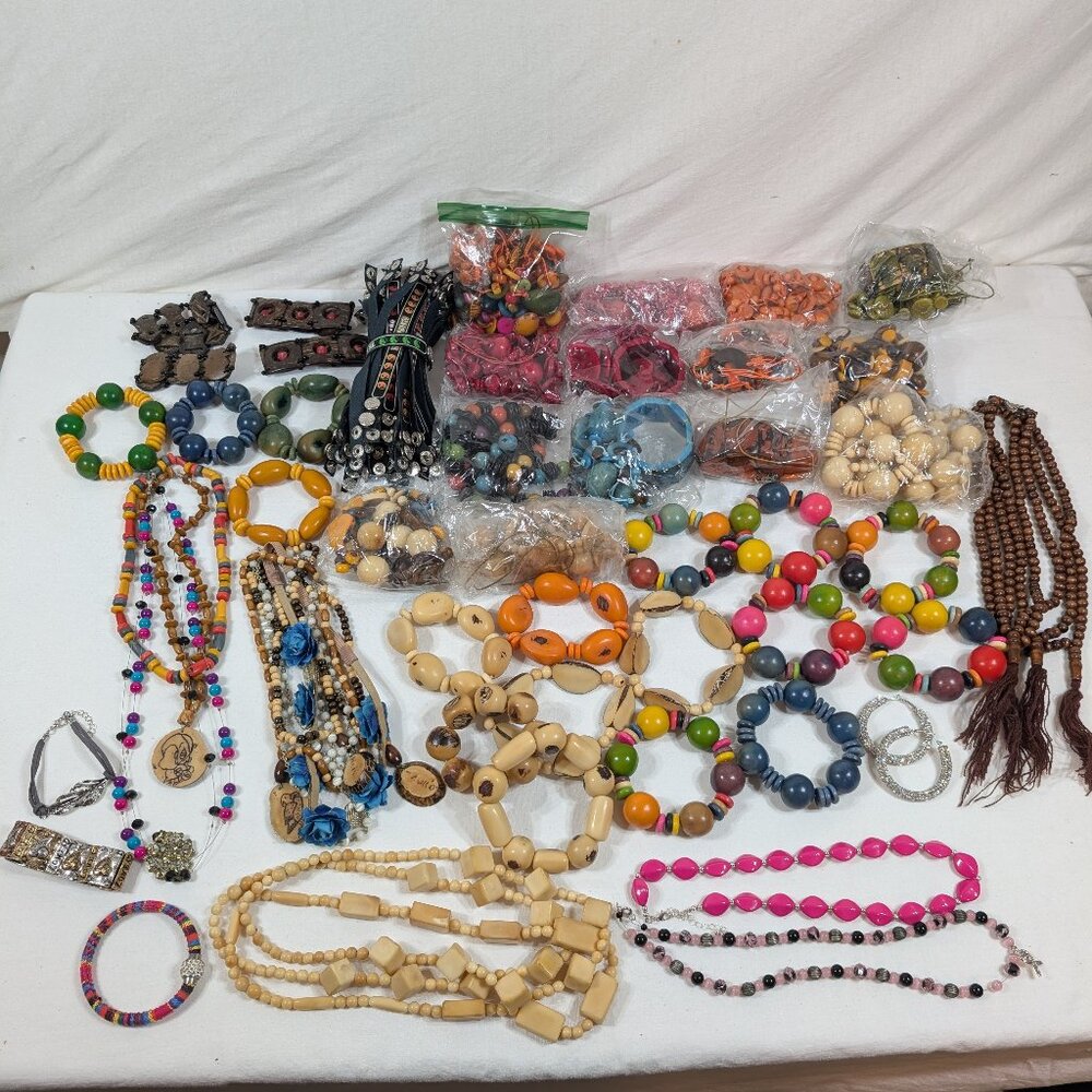 BIG Beaded Jewelry Lot